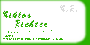 miklos richter business card